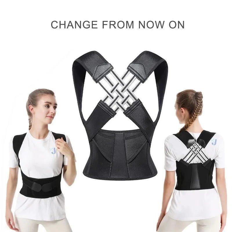 Instant Posture Corrector – Adjustable Back Support Brace for Shoulder & Spine Alignment