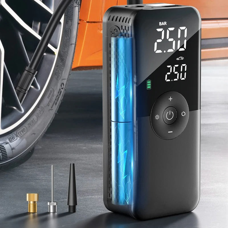 Portable Tire Inflator – Wireless Digital Air Compressor for Car Emergency Pump & Pressure Control