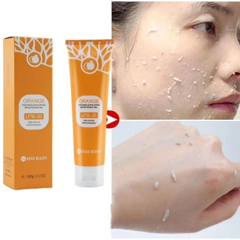 Orange Brightening Exfoliating Gel – Gentle Face & Body Scrub for Smooth & Radiant Skin