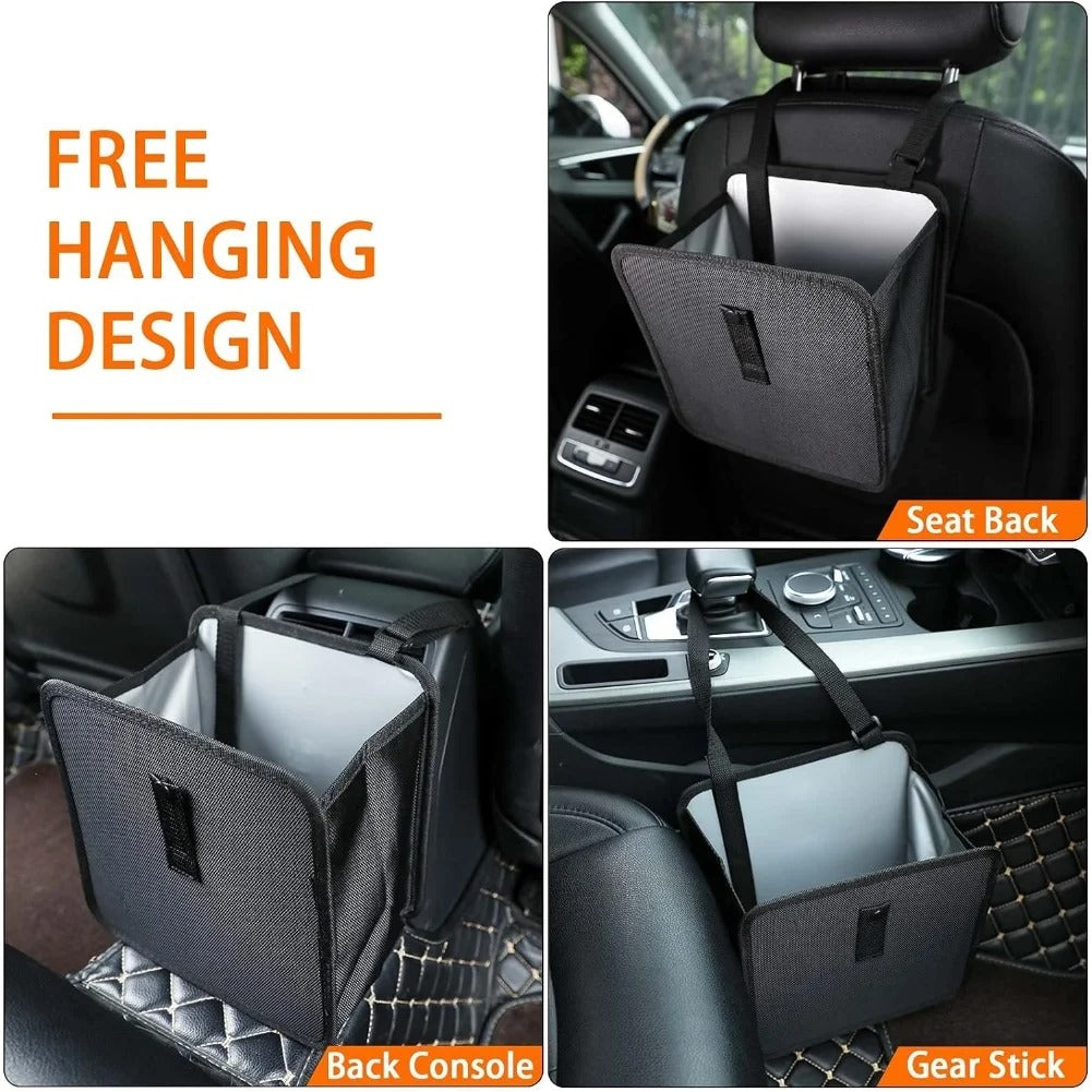 Leakproof Car Trash Bin – Waterproof Hanging Waste Organizer for Car Interior
