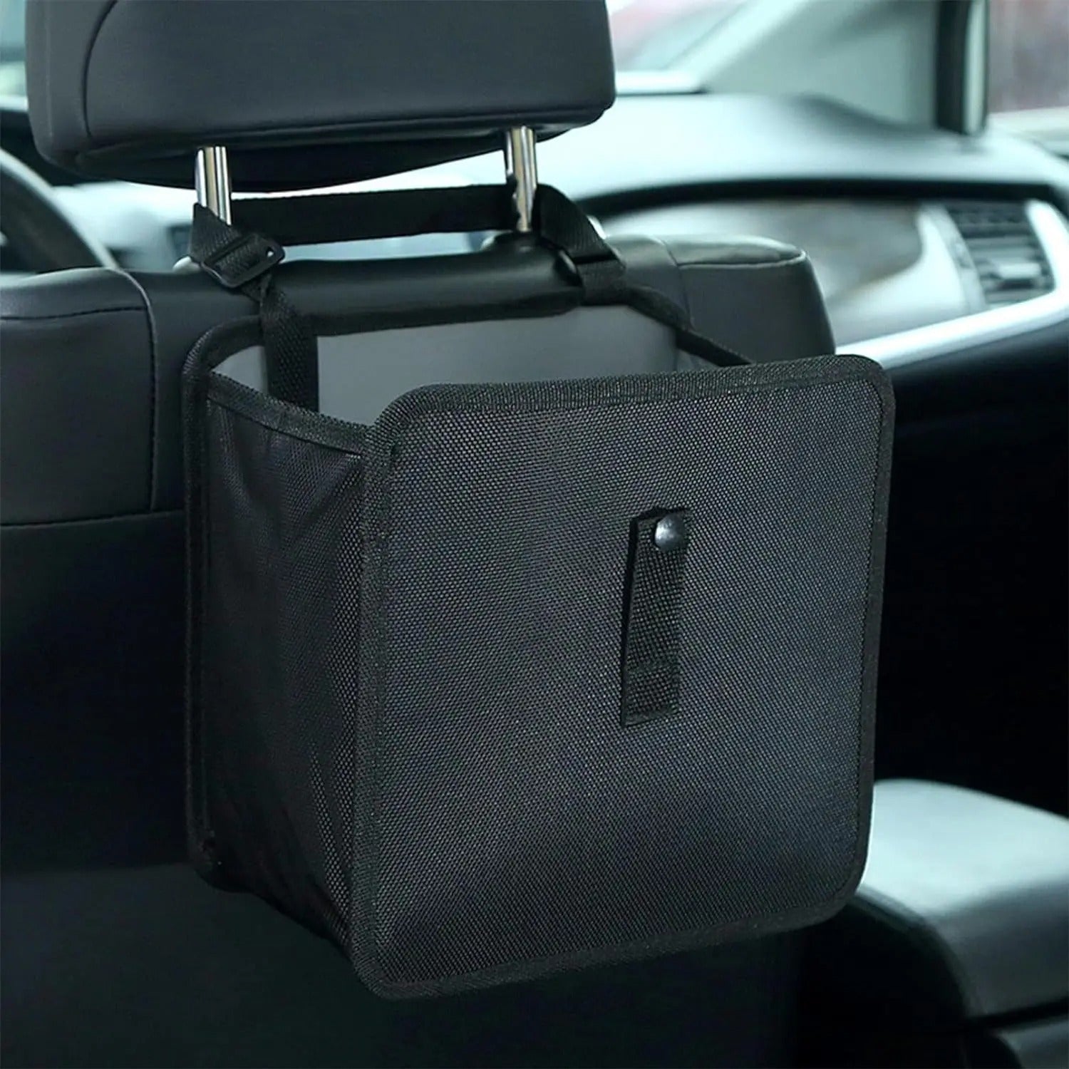 Leakproof Car Trash Bin – Waterproof Hanging Waste Organizer for Car Interior