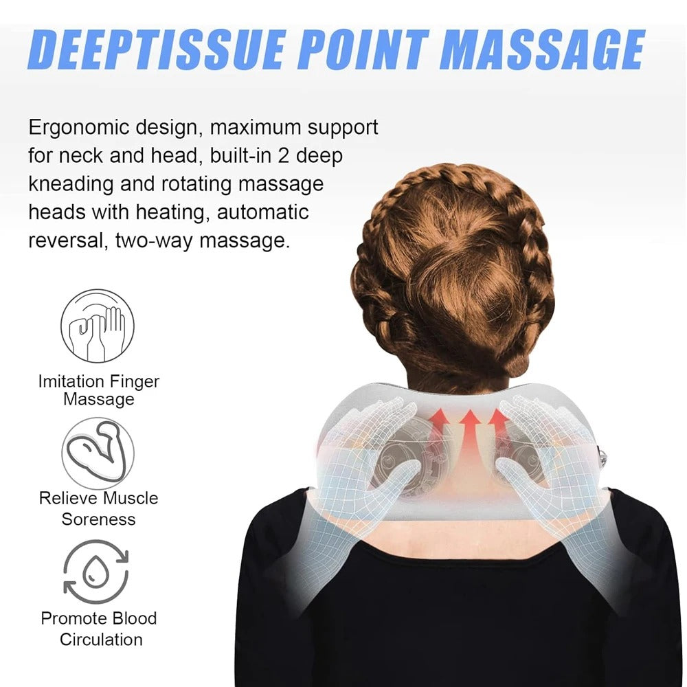 Neck Massager Pillow – Electric Cushion for Daily Neck Relaxation & Comfort
