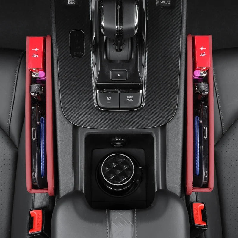Car Seat Gap Filler – Anti-Drop Organizer for Phone, Keys & Coins (Universal Fit)