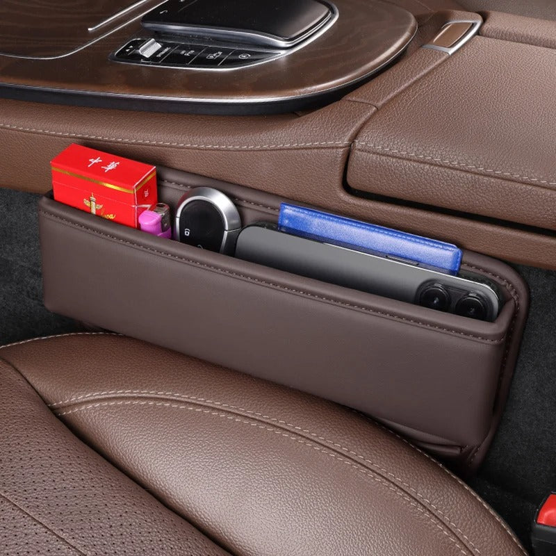 Car Seat Gap Filler – Anti-Drop Organizer for Phone, Keys & Coins (Universal Fit)