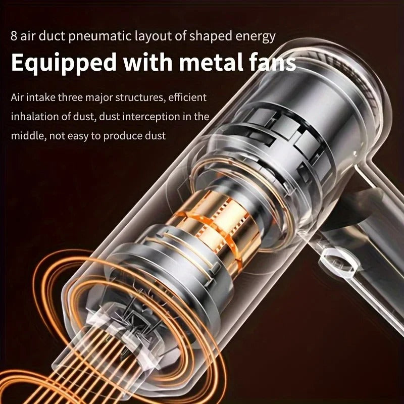 Cordless Handheld Vacuum Cleaner – Powerful Portable Suction for Car, Home & Office